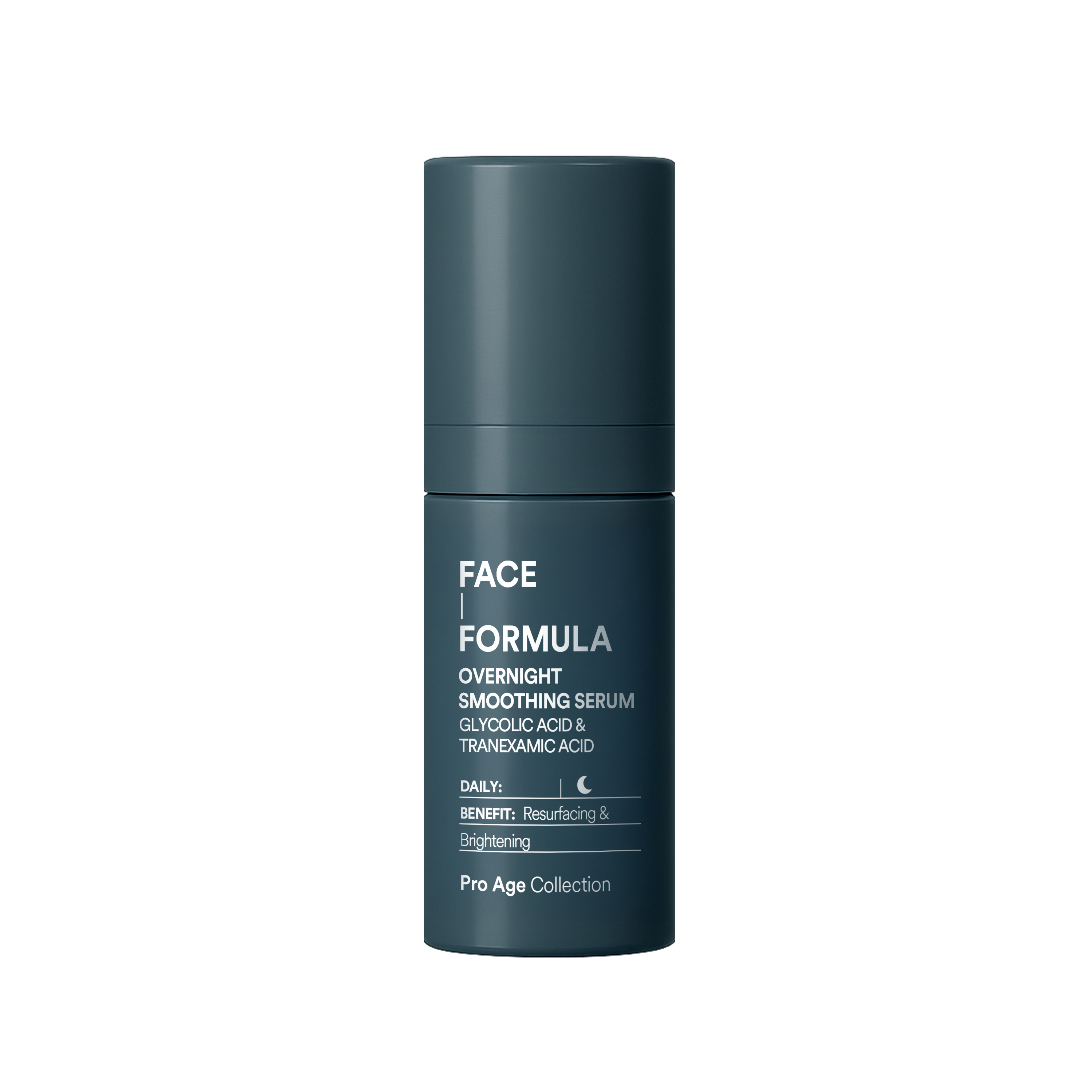 Overnight Smoothing Serum — nattserum med longevity-aktiva ingredienser för hudreparation